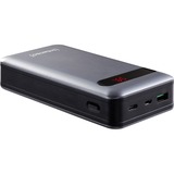Intenso PD20000 Power Delivery Polimeri di litio (LiPo) 20000 mAh Antracite, Powerbank  grigio, 20000 mAh, Polimeri di litio (LiPo), Quick Charge 3.0, Antracite