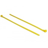 DeLOCK 18761 fascetta Fascetta sganciabile Nylon Giallo 100 pezzo(i), Fascette ferma-cavo giallo, Fascetta sganciabile, Nylon, Giallo, 30 cm, 7,6 mm, 100 pezzo(i)