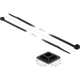 DeLOCK 18831 supporto per fascette Nero Nylon 10 pezzo(i), Fascette ferma-cavo Nero, Nero, Nylon, 10 pezzo(i)