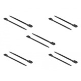 DeLOCK 18887 fascetta Fascetta sganciabile Nylon Nero 10 pezzo(i), Fascette ferma-cavo Nero, Fascetta sganciabile, Nylon, Nero, V2, -40 - 85 °C, 19 cm
