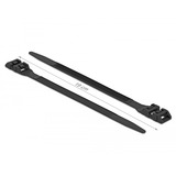 DeLOCK 18887 fascetta Fascetta sganciabile Nylon Nero 10 pezzo(i), Fascette ferma-cavo Nero, Fascetta sganciabile, Nylon, Nero, V2, -40 - 85 °C, 19 cm