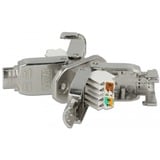 DeLOCK 86467 cavo di collegamento 2 x LSA Acciaio inossidabile, Frizione argento, 2 x LSA, Acciaio inossidabile, Cat6a, S/UTP (STP), 23/24, 28 mm