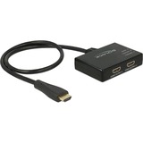 DeLOCK 87700 ripartitore video HDMI 2x HDMI, Splitter HDMI Nero, HDMI, 2x HDMI, Nero, 0,6 m, 3840 x 2160