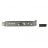 DeLOCK 89937 cavo USB 0,5 m USB 3.2 Gen 1 (3.1 Gen 1) USB C Nero, Acciaio inossidabile, Staffa slot Nero, 0,5 m, USB C, USB 3.2 Gen 1 (3.1 Gen 1), Maschio/Maschio, 5000 Mbit/s, Nero, Acciaio inossidabile