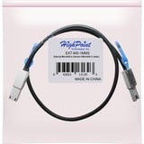 HighPoint mSAS Kabel SFF-8088 > SFF-8088, Cavo Nero