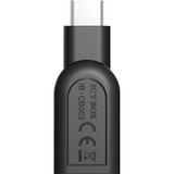 ICY BOX IB-CB003 USB 3.0 Type-C USB 3.0 Type-A Nero, Adattatore Nero, USB 3.0 Type-C, USB 3.0 Type-A, Nero