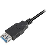 Sharkoon 2m, 2xUSB3.0-A cavo USB USB 3.2 Gen 1 (3.1 Gen 1) USB A Nero, Cavo di prolunga Nero, 2xUSB3.0-A, 2 m, USB A, USB A, USB 3.2 Gen 1 (3.1 Gen 1), Maschio/Femmina, Nero