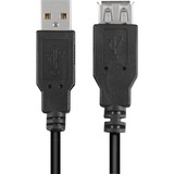 Sharkoon 4044951015399 cavo USB 0,5 m USB 2.0 USB A Nero, Cavo di prolunga Nero, 0,5 m, USB A, USB A, USB 2.0, Maschio/Femmina, Nero
