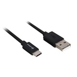 Sharkoon Cavo USB 2.0, connettore USB-A > connettore USB-C Nero