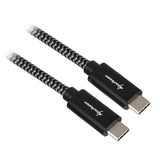 Sharkoon Cavo USB 3.2 Gen 2, connettore USB-C > connettore USB-C Nero/grigio
