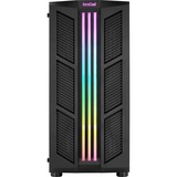Aerocool Prime-G-BK-v2 Midi Tower Nero, Chassis Tower Nero, Midi Tower, PC, Nero, ATX, micro ATX, Mini-ITX, Acrilonitrile butadiene stirene (ABS), SPCC, Blu, Verde, Rosso