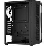 Aerocool Prime-G-BK-v2 Midi Tower Nero, Chassis Tower Nero, Midi Tower, PC, Nero, ATX, micro ATX, Mini-ITX, Acrilonitrile butadiene stirene (ABS), SPCC, Blu, Verde, Rosso