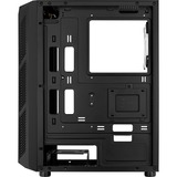 Aerocool Prime-G-BK-v2 Midi Tower Nero, Chassis Tower Nero, Midi Tower, PC, Nero, ATX, micro ATX, Mini-ITX, Acrilonitrile butadiene stirene (ABS), SPCC, Blu, Verde, Rosso