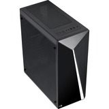 Aerocool Shard Midi Tower Nero, Chassis Tower Nero, Midi Tower, PC, Nero, ATX, micro ATX, Mini-ITX, Acrilonitrile butadiene stirene (ABS), SPCC, Gaming