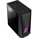 Aerocool Visor Midi Tower Nero, Chassis Tower Nero, Midi Tower, PC, Nero, ATX, EATX, micro ATX, Mini-ITX, Acrilonitrile butadiene stirene (ABS), SPCC, Acciaio, Gaming