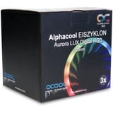 Alphacool Eiszyklon Aurora LUX Digital RGB Case per computer Ventilatore 12 cm Trasparente, Ventola Ventilatore, 12 cm, 1100 Giri/min, 29 dB, 87,32 m³/h, Trasparente