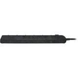 Brennenstuhl 1153110116 prolunghe e multiple 2 m 6 presa(e) AC Interno Nero, Ciabatta Nero, 2 m, 6 presa(e) AC, Interno, IP20, Nero, 16 A