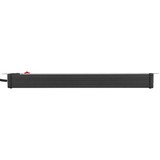 Brennenstuhl 1156057128 prolunghe e multiple 3 m 8 presa(e) AC Interno Nero, Ciabatta Nero/Grigio chiaro, 3 m, 8 presa(e) AC, Interno, Gestito, Nero, 90 mm