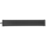 Brennenstuhl 1156057128 prolunghe e multiple 3 m 8 presa(e) AC Interno Nero, Ciabatta Nero/Grigio chiaro, 3 m, 8 presa(e) AC, Interno, Gestito, Nero, 90 mm