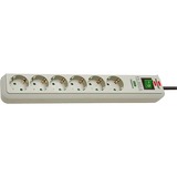 Brennenstuhl 1159750015 protezione da sovraccarico Grigio 6 presa(e) AC 1,5 m, Ciabatta grigio chiaro, 6 presa(e) AC, 16 A, 4500 A, Grigio, 1,5 m