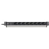 Brennenstuhl 1390007308 prolunghe e multiple 2 m 8 presa(e) AC Interno Nero, Argento, Ciabatta Nero/Argento, 2 m, 8 presa(e) AC, Interno, IP20, Alluminio, Plastica, Nero, Argento