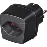 Brennenstuhl 1508480 adattatore e invertitore Interno Nero, Adattatore presa Nero, Interno, Universale, AC1-to-AC2, Nero, 10 A