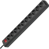 Brennenstuhl BN-1159300010 Prolunghe elettriche, Ciabatta Nero, 3 m, Nero