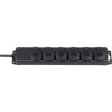 Brennenstuhl BN-1159970 Prolunghe elettriche, Ciabatta Nero, 2 m, 6 presa(e) AC, IP44, Nero, Neoprene, Gomma, Nero