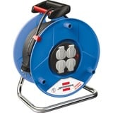 Brennenstuhl BN-HASP02 Prolunghe elettriche, Tamburo per cavi blu, 25 m, 4 presa(e) AC, IP44, Plastica, Nero, Blu, Nero
