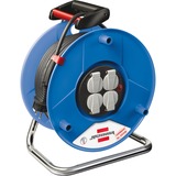 Brennenstuhl BN-HASP03 Prolunghe elettriche, Tamburo per cavi blu, 50 m, 4 presa(e) AC, Plastica, Nero, Blu, Nero