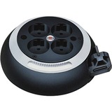 Brennenstuhl Comfort Line CL-S Nero, Bianco 4 presa(e) AC 3 m, Tamburo per cavi Nero/Bianco, 4 presa(e) AC, Nero, Bianco, 3 m, 185 x 185 x 60 mm