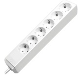 Brennenstuhl Eco-Line Bianco 6 presa(e) AC 1,5 m, Ciabatta bianco, 6 presa(e) AC, Tipo H, Bianco, 1,5 m, 330 mm