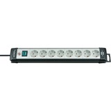 Brennenstuhl Multipresa Premium-Line 8 vie, Ciabatta Nero/Grigio chiaro