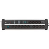 Brennenstuhl Multipresa Premium-Protect-Line 14 vie Duo, Ciabatta Nero/Argento