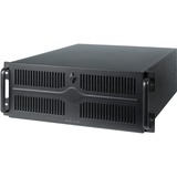 Chieftec UNC-411E-B computer case Supporto Nero, Argento 400 W, Server case Nero, Supporto, Server, Nero, Argento, ATX, EATX, micro ATX, SECC, 4U
