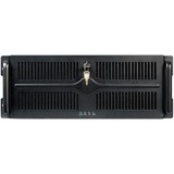 Chieftec UNC-411E-B computer case Supporto Nero, Argento 400 W, Server case Nero, Supporto, Server, Nero, Argento, ATX, EATX, micro ATX, SECC, 4U