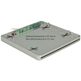 DeLOCK 42605 box per lettore ottico 13,3 cm (5.25") SATA III Argento, Disk enclosure argento, 13,3 cm (5.25"), SATA III, Initio INIC-3619, 5 Gbit/s, USB, Ogni marca