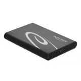 DeLOCK 42610 contenitore di unità di archiviazione Box esterno HDD/SSD Nero 2.5", Disk enclosure Nero, Box esterno HDD/SSD, 2.5", Serial ATA III, 6 Gbit/s, Hot-swap, Nero
