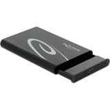 DeLOCK 42610 contenitore di unità di archiviazione Box esterno HDD/SSD Nero 2.5", Disk enclosure Nero, Box esterno HDD/SSD, 2.5", Serial ATA III, 6 Gbit/s, Hot-swap, Nero