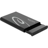 DeLOCK 42610 contenitore di unità di archiviazione Box esterno HDD/SSD Nero 2.5", Disk enclosure Nero, Box esterno HDD/SSD, 2.5", Serial ATA III, 6 Gbit/s, Hot-swap, Nero