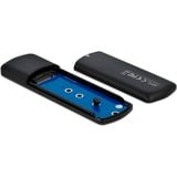 DeLOCK 42615 contenitore di unità di archiviazione Box esterno SSD Nero M.2, Disk enclosure Nero, Box esterno SSD, M.2, M.2, 10 Gbit/s, Collegamento del dispositivo USB, Nero