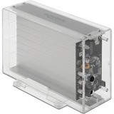 DeLOCK 42624 contenitore di unità di archiviazione Box esterno HDD/SSD Trasparente 2.5/3.5", Disk enclosure trasparente, Box esterno HDD/SSD, 2.5/3.5", SATA, Hot-swap, Collegamento del dispositivo USB, Trasparente