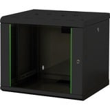 Digitus Alloggiamento a parete serie Unique - 600x450 mm (LxP), IT armadio Nero, Da parete, 9U, 100 kg, Lucchetti, Nero