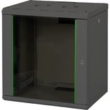 Digitus Alloggiamento a parete serie Unique - 600x450 mm (LxP), IT armadio Nero, Da parete, 12U, 100 kg, Lucchetti, Nero