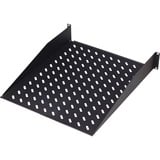 Digitus Ripiano per l'installazione fissa su armadi da 483 mm (19"), Il vano inferiore Nero, Nero, 25 kg, Turchia, 48,3 cm (19"), 520 mm, 370 mm