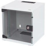 Digitus Set di rete 254 mm (10"), IT armadio grigio chiaro, Da parete, 30 kg, Lucchetti, Grigio