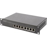 Digitus Set di rete 254 mm (10"), IT armadio grigio, Da parete, 30 kg, Lucchetti, Grigio