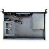 Inter-Tech 1.5U-1528L Supporto Nero, Server case Nero, Supporto, Server, Nero, Mini-ITX, Acciaio, 1.5U