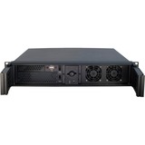 Inter-Tech 2U-2098-SK Supporto Nero, Server case Nero, Supporto, Server, Nero, Mini-ITX, uATX, Acciaio, 2U