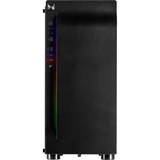 Inter-Tech A-3411 Creek Tower Nero, Chassis Tower Nero, Tower, PC, Nero, ATX, ITX, micro ATX, Blu, Verde, Rosso, Frontale